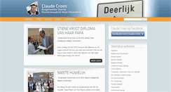 Desktop Screenshot of claudecroes.be